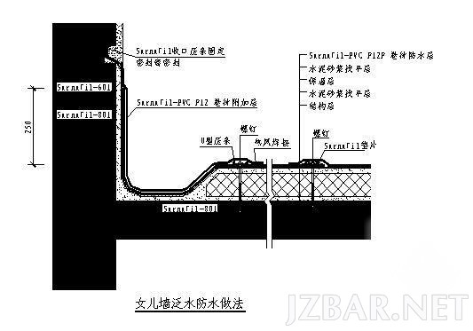 女儿墙节点图泛水防水做法.jpg