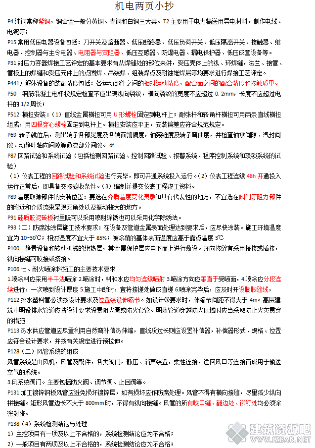 2018二级建造师《机电实务》2页纸1.jpg